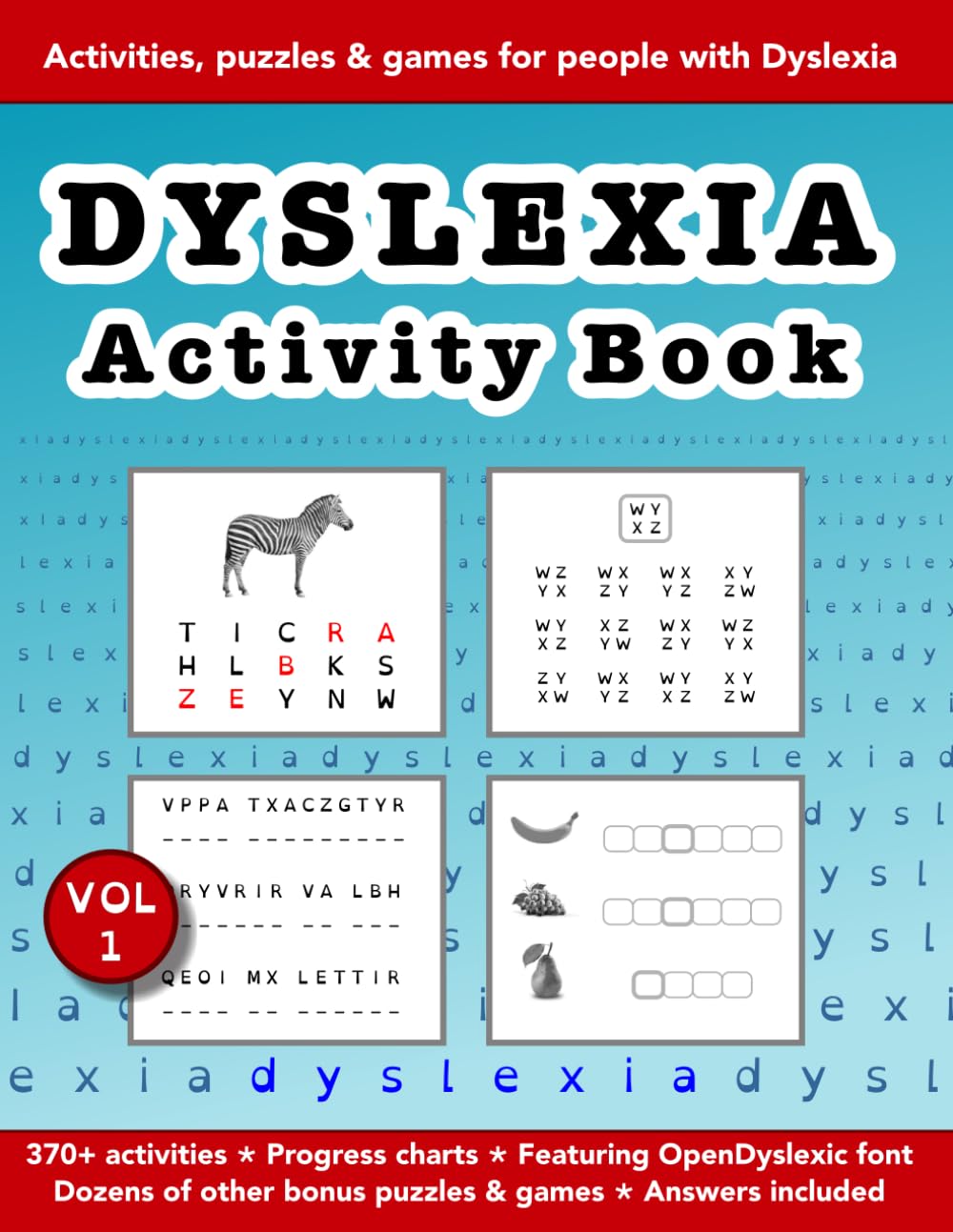 Dyslexia Activities Book VOL 1: Education resources by Bounce Learning Kids (Dyslexia Activities Books) - 5398