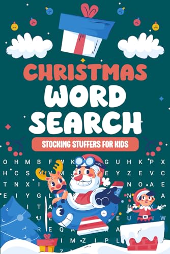 Stocking Stuffers for Kids: Christmas Word Search: Fun Holiday Activity Book for Kids, Christmas Gifts for Girls & Boys - 4253