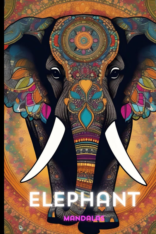Elephant Mandalas: Relaxing Adult Coloring Book (Coloring Books for Adults) - 4787
