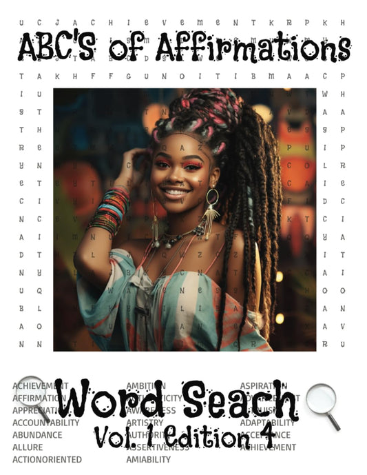 ABC's Of Affirmations Word Search Puzzle Book: African American Inspirational Word Search Book