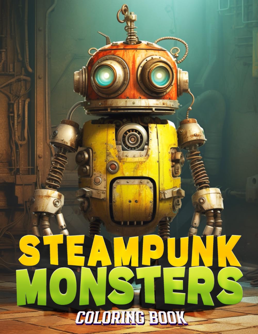 Steampunk Monsters Coloring Book For Adults: Beyond the Fog of War