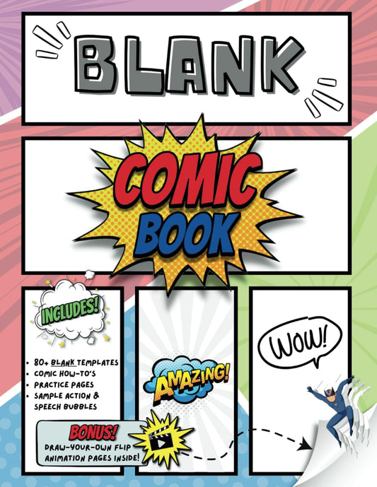 Blank Comic Book: Create Your Own Comic Stories and Flipbook Animation - 6380