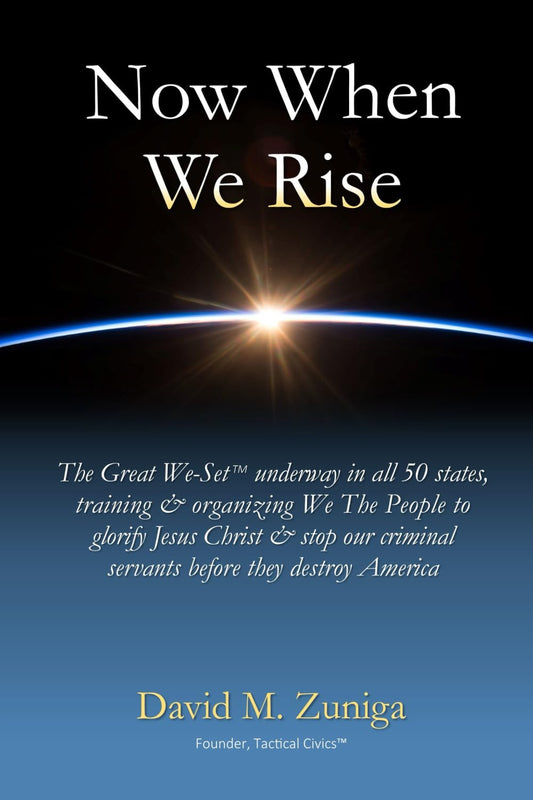Now When We Rise: The Great We-Set™ underway in all 50 states, training & organizing We The People to glorify Jesus Christ & stop our criminal servants before they destroy America