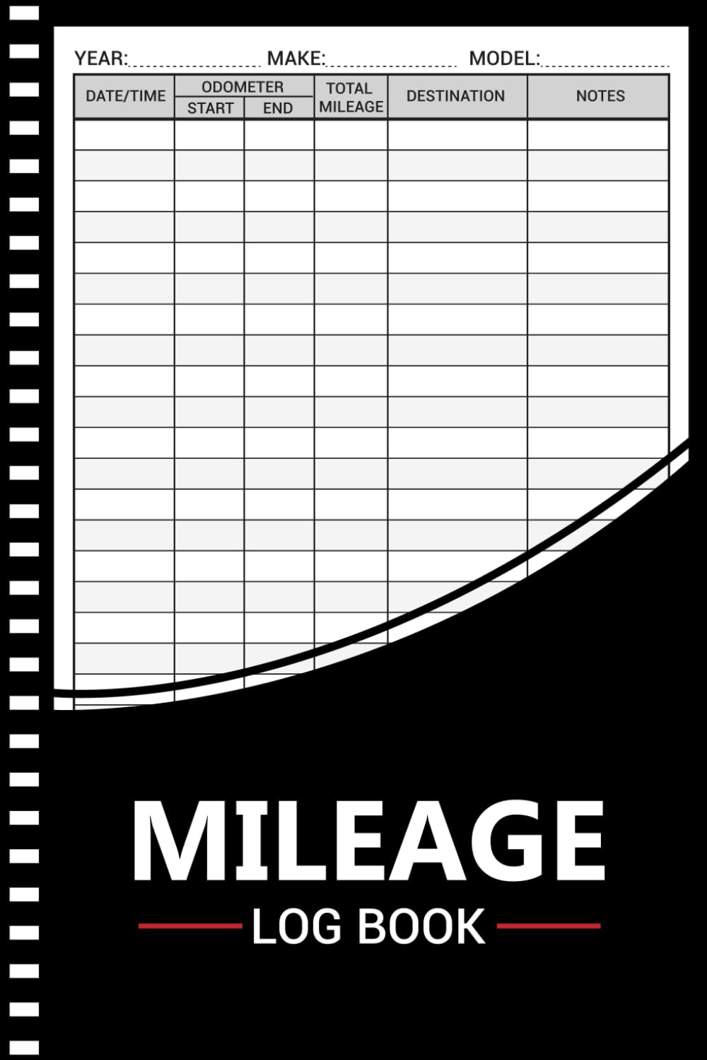 Mileage Log Book: Auto Mileage Journal,Odometer Tracker Logbook, Automotive Miles Tracker For Small Business or Personal Taxes (105 Pages, A5) - 4303