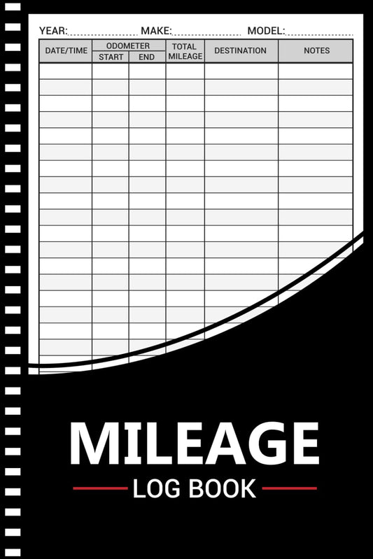 Mileage Log Book: Auto Mileage Journal,Odometer Tracker Logbook, Automotive Miles Tracker For Small Business or Personal Taxes (105 Pages, A5) - 4303