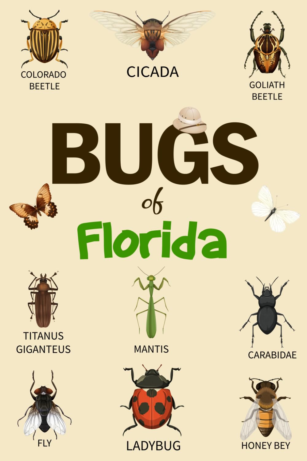 Bug Of Florida: Identification Log Book for Insect Enthusiasts, Bug Journal to Observe and Record Bug & Insect Collecting Information, Bug Lovers (Gifts for Kids And Adults Entomologists) - 1424