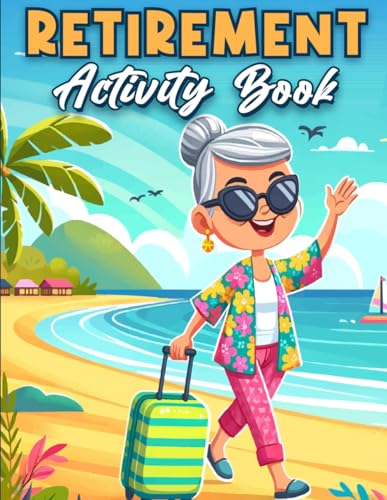 Retirement Gifts For Women: Retirement Activity Book For Women: 100+ Puzzles | Fun and Challenging Word Search, Crossword, Mazes, Sudoku, and Coloring Pages - 8676