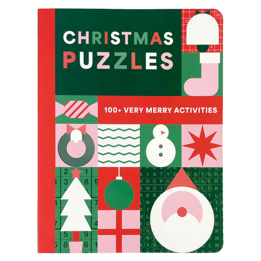 Christmas Puzzle Book - 100+ Travel Sized Christmas Themed Puzzles (Word Search, Sudoku, Nonograms, and More)
