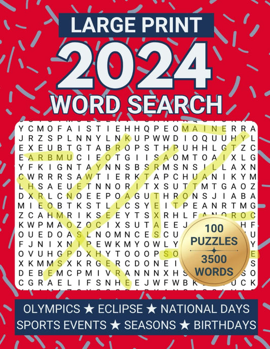 Large Print 2024 Word Search: Relaxing Word Find Puzzles for Adults (Word Search Puzzle Books for Adults) - 6583
