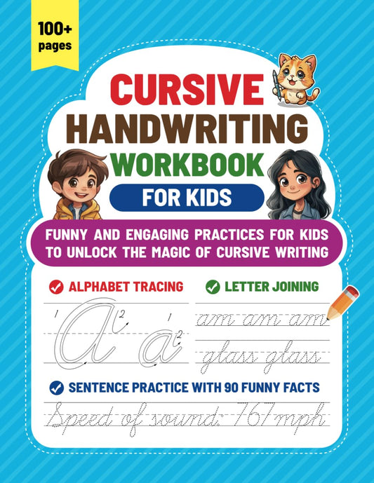 Cursive Handwriting Workbook For Kids: Fun and engaging practices for kids to unlock the magic of cursive writing - 9876