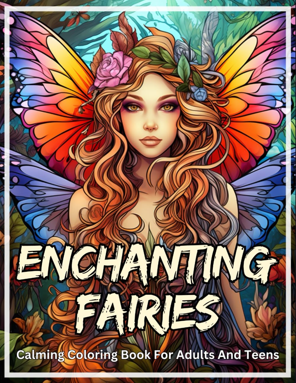 Enchanting Fairies: Calming Coloring Book For Adults And Teens