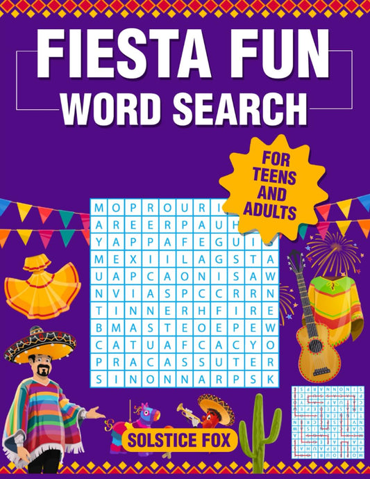 Fiesta Fun Word Search: For Teens and Adults