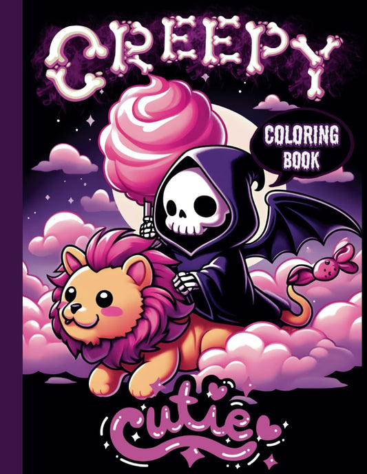 Creepy Cutie Kawaii Coloring Book: A gothic world of coloring with this book designed for adults and teens, featuring a charming mix of spooky and sweet creatures. (Creepy Kawaii Collection) - 6992