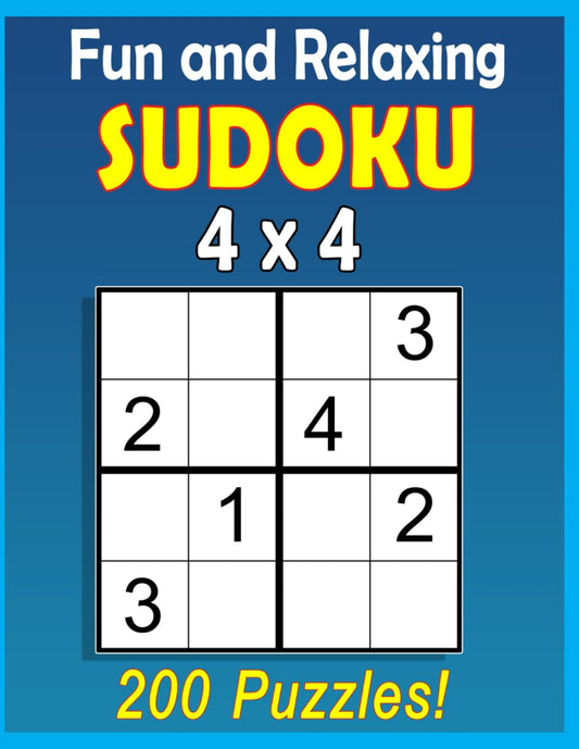 Fun and Relaxing Sudoku 4x4: Easy Puzzles for Dementia Patients (Jumbo Print) (Easy Activities) - 4558