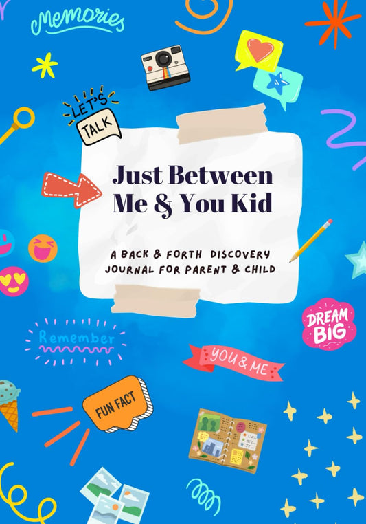 Just Between You and Me Kid | Parent and Child | Back and Forth Journal: Discover More About One Another with This Delightful Parent-Child Interactive Activity Book with Engaging Prompts - 8278