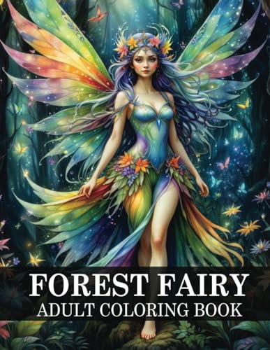 Fairy coloring book for adults: Fantasy adult coloring pages with magical fairies to have fun, relaxation and relieve stress - 7754