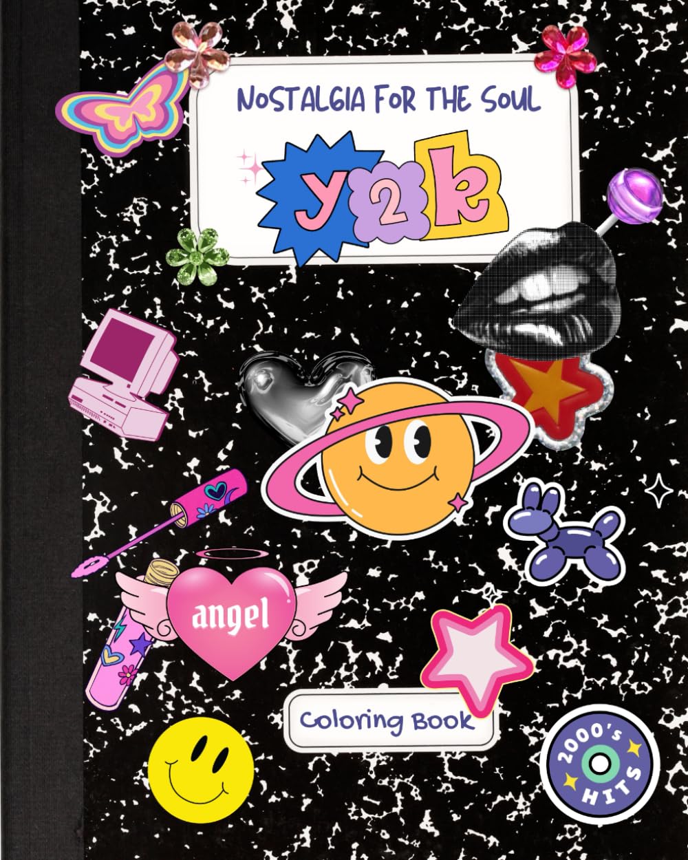 Nostalgia for the Soul: Y2K: Therapeutic coloring for Adults - 2996