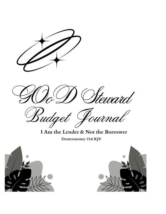 GOoD Steward Budget Journal: Black Cover - 593