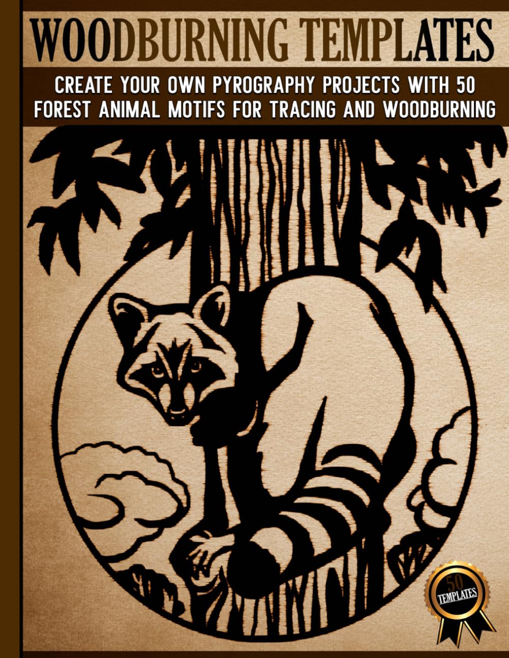 Woodburning Templates: Pyrography Patterns for Tracing and Wood Burning - Wonderful Wild Animal & Nature Desings