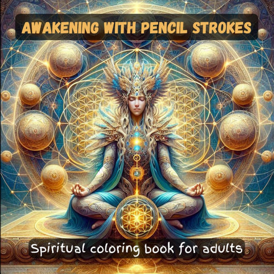 Awakening with pencil strokes: Spiritual coloring book for adults - 9106