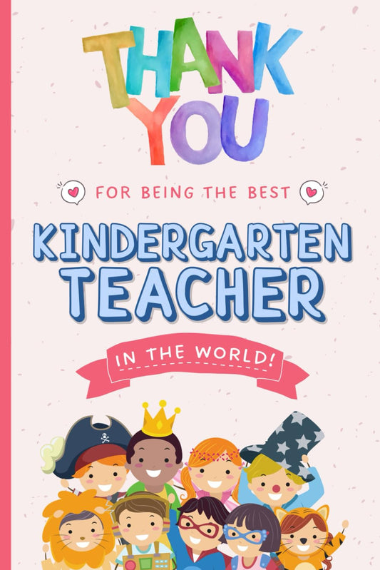 Thank You Notebook for Kindergarten Teachers: A5 Notebook with Motivational Quotes and Bonus Sudoku Puzzles | The Perfect Gift Idea for Teachers - 6716