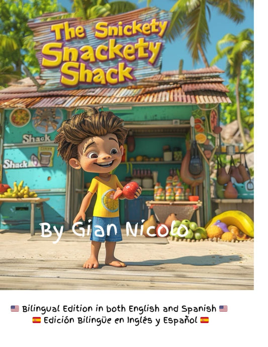The Snickety Snackety Snack Shack Bilingual Language Learning - English and Spanish: El Chiringuito de Bocadillos Snickety Snackety Aprendizaje de Idiomas Bilingüe - Inglés y Español (Spanish Edition)