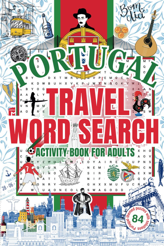 Portugal Travel Word Search: Activity Book for Adults. Portuguese-themed puzzles with solutions - 5966