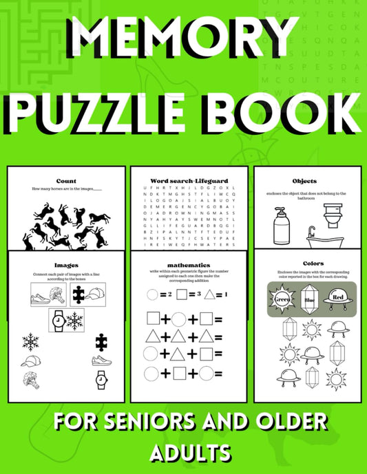 Memory puzzles book for seniors with dementia, activity book for older adults with dementia, alzheimer´s and memory loss: Large print puzzles and ... (Memory books for seniors with dementia) - 9489