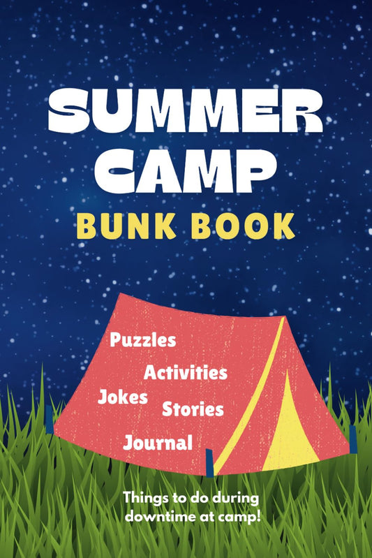 Summer Camp Bunk Book: Acitvity Book and Journal for Kids, Girls, Boys, Sleepaway gift - 9879