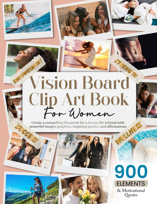 Vision Board Clip Art Book For Women - 5266