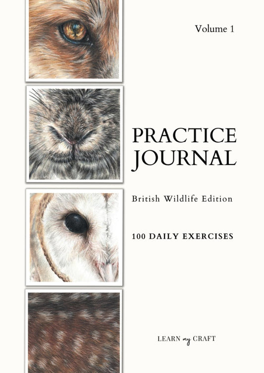 Art Practice Journal: British Wildlife Edition 100 Exercises for Wildlife Artists A4 (Volume 1) - 3809