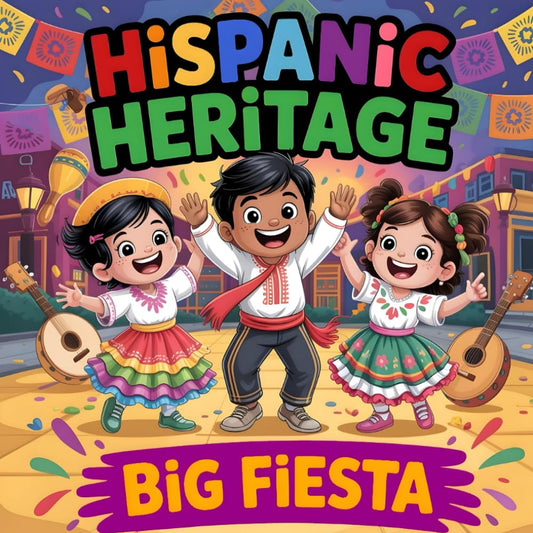 THE BIG FIESTA Celebrating Hispanic Heritage Month story book for CHILDREN: Latino Celebrations fiesta for kids - 8699