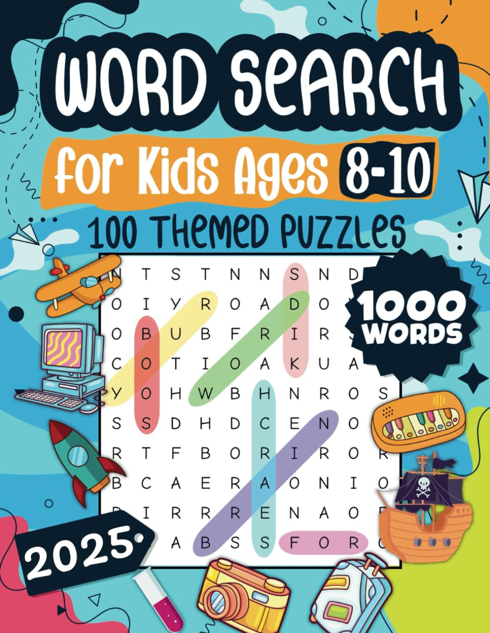 Word Search for Kids Ages 8-10: 100 Themed Puzzles for Fun and Learning - Boost Vocabulary, Spelling, and Search Skills with Solutions Included - 3666