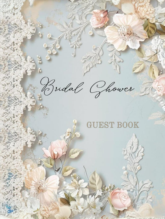 Bridal Shower Guest Book: Timeless Keepsake with Advice and Wishes for the Bride, Special Memories, Photo Pages, and Gift Log - 7314