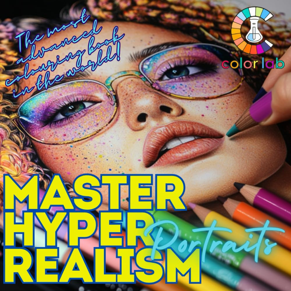 Master Hyper-Realism - PORTRAITS: The Most Advanced Coloring Book in the World! - 8204