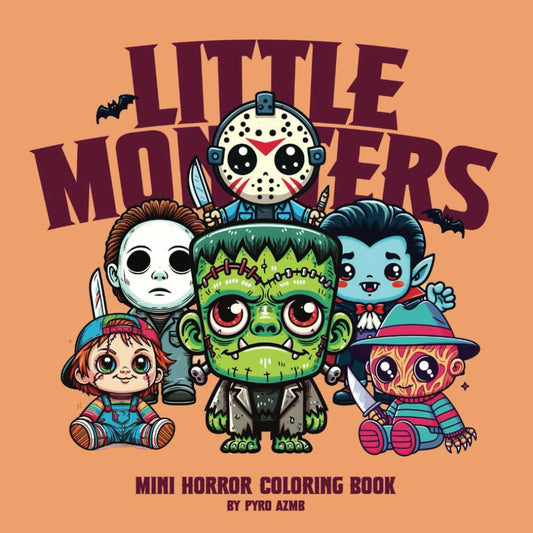 Little Monsters Mini Horror Coloring Book:: Cute, Bold & Easy | For Kids or Adults | Horror/Halloween Themed Images - 5455