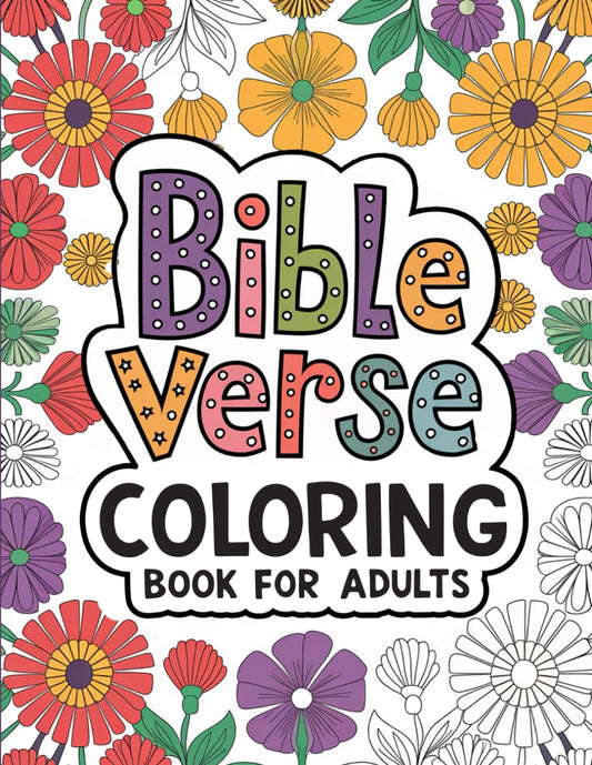 Bible Verse Coloring Book For Adults: 52 Inspiring Designs For Relaxation & Stress Relief - 3477