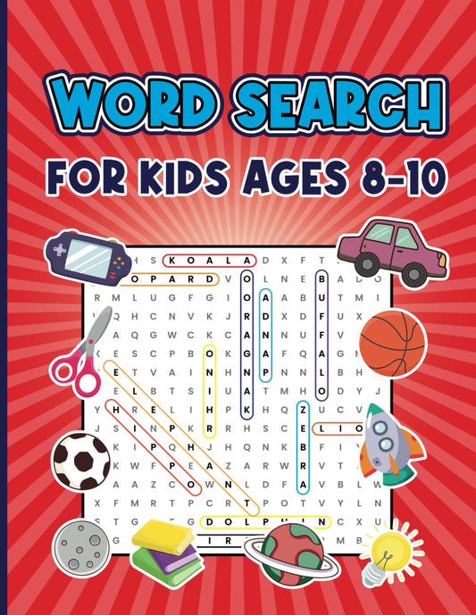 Wordsearch Book For Kids: Kids Puzzles Ages 8-10,100 Fun and Educational Word Search Puzzles to Boost Childrens Brain Power. - 6121