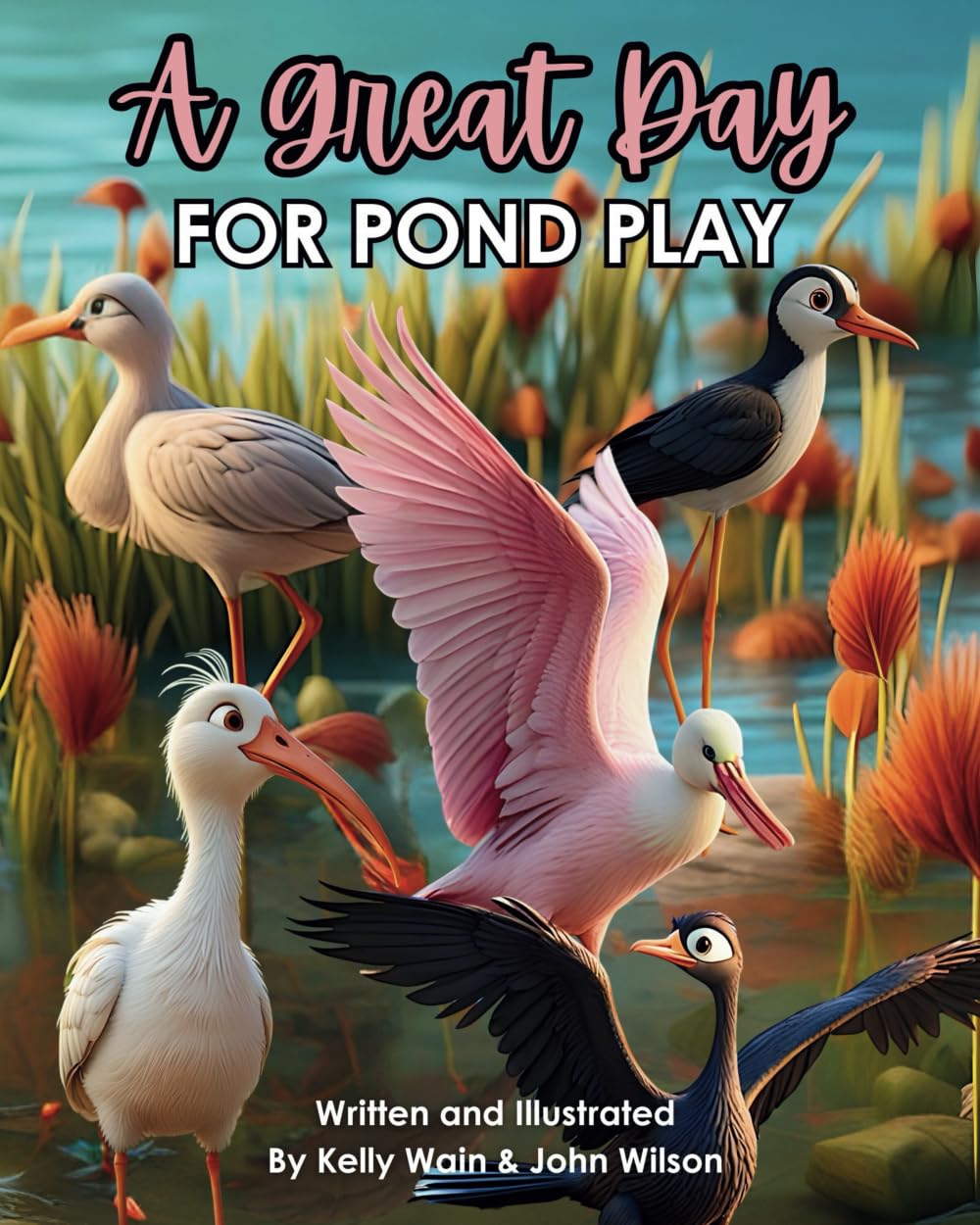 A Great Day For Pond Play - 1284
