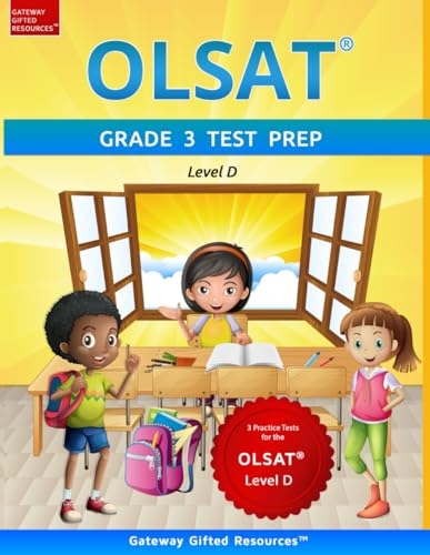 OLSAT Grade 3 Test Prep Level D: 3 Practice Tests for the OLSAT Level D - 6875