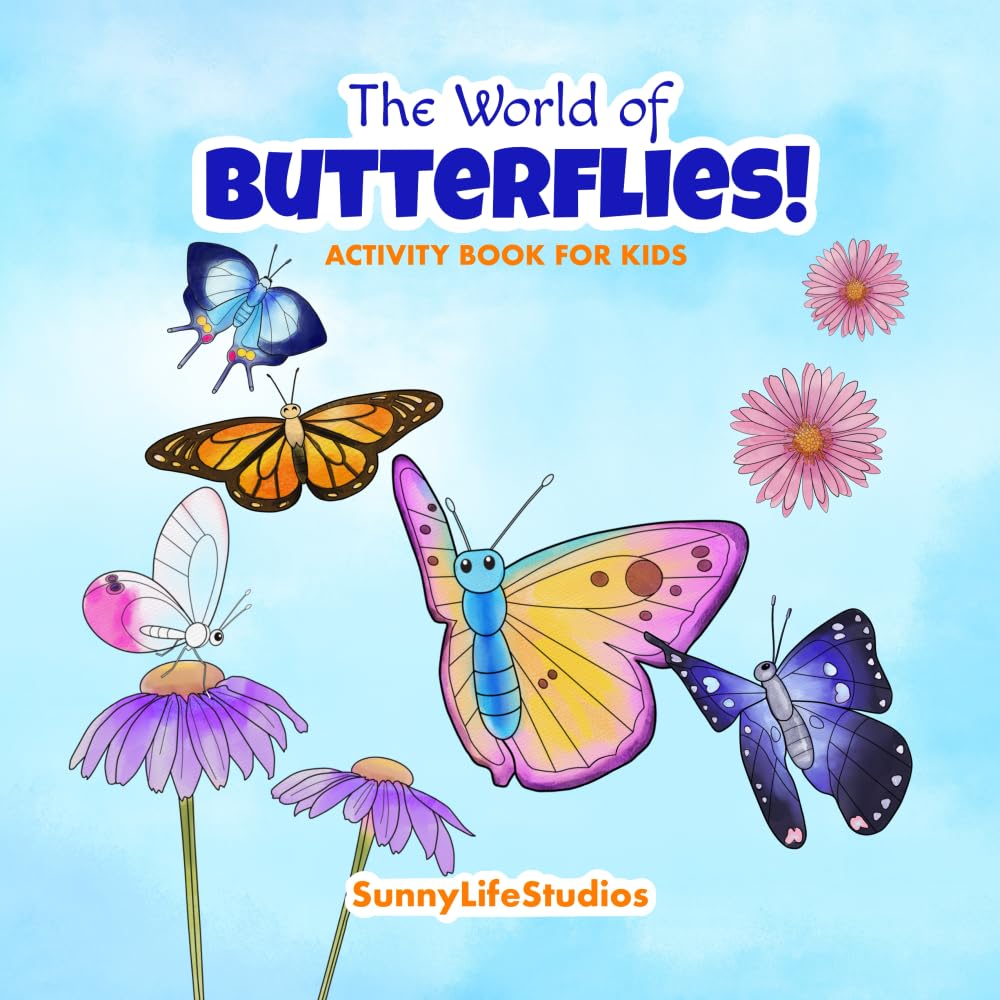 The World of Butterflies!: Activity Book for Kids - 498