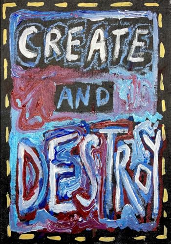 "Create and Destroy" lined journal: 2024 affirmation journal collection by Purple Palace (French Edition) - 6466