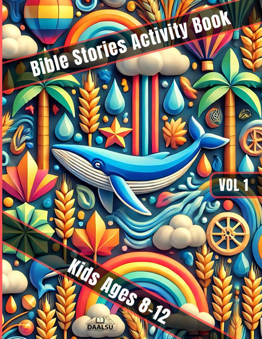 Bible Stories Activity Book for kids ages 8-12 VOL1: Bible Study Workbook for Kids. Sunday school lessons for children (Bible Activity Book for Kids Ages 8–12) - 5197