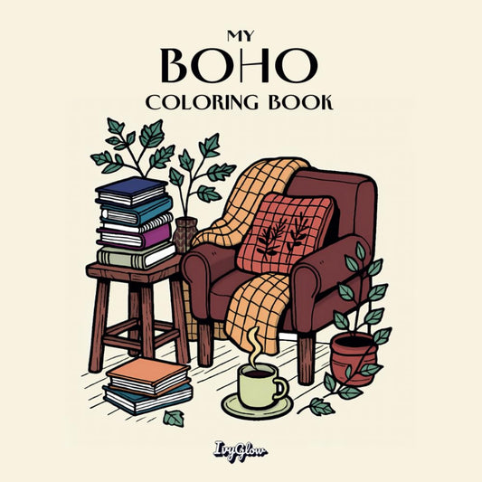 My Boho Coloring Book: Hygge Designs for Relaxation and Peace, Soothing Coloring Patterns for Creativity, Calm, and Mindfulness for Teens and Adults - 7594
