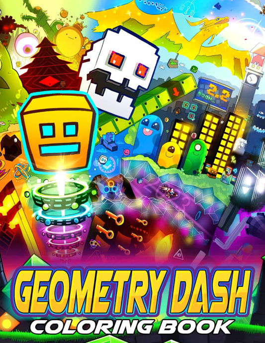 Coloring Book: Explore the Excitement of Funny Geometry Coloring Pages Through All Cute Character Images for Kids Creative - 4088