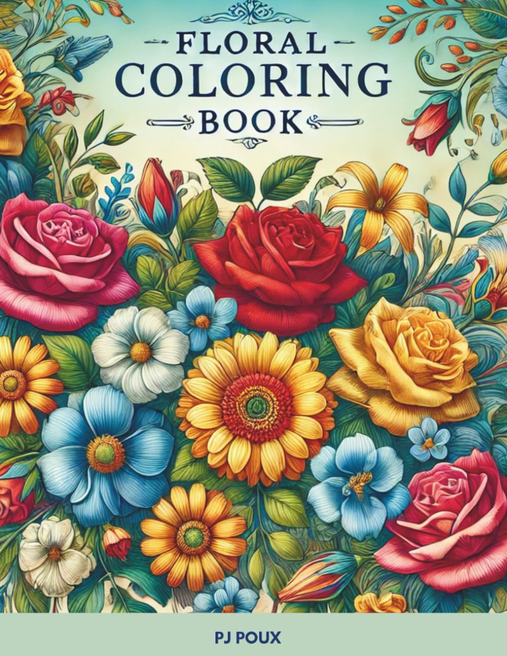 Floral Coloring Book