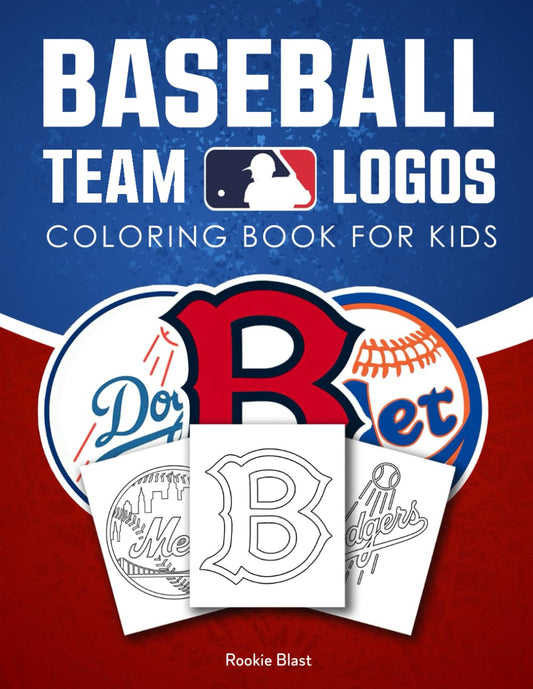 Baseball Team Logos Coloring Book: Featuring All Major Play Ball Teams, Creative Sports Coloring Pages for Kids and Adults | Perfect Baseball Gifts for Boys 8-12 - 8214