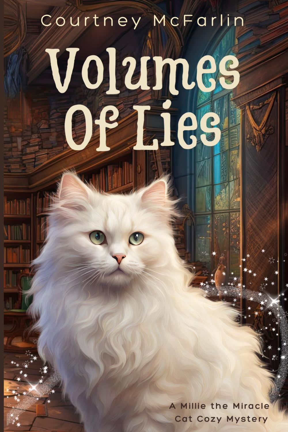 Volumes of Lies: A Millie the Miracle Cat Cozy Mystery Book #3