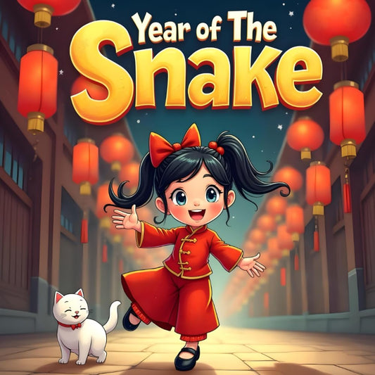2025 Year Of The Snake Celebrating Chinese new year book for kids : A Kid's Adventure stories , Chinese lunar year story for kids - 5328