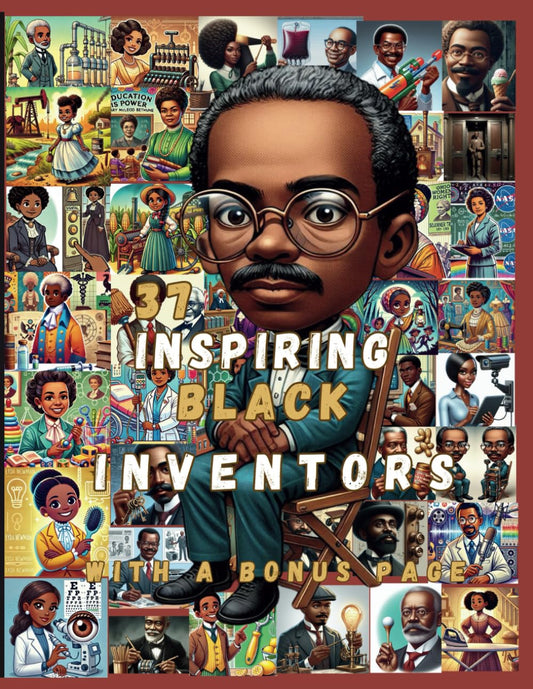 "Inventors in Rhyme: 37 Stories of Black Brilliance": "Nursery Rhymes and Fun Facts About Black Innovators Who Changed the World" 37 Illustrated Nursery Rhymes Celebrating Black Inventors - 8910